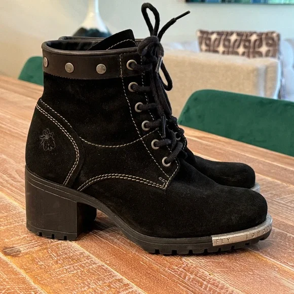 Fly London Leather Boots - Picture 1 of 16